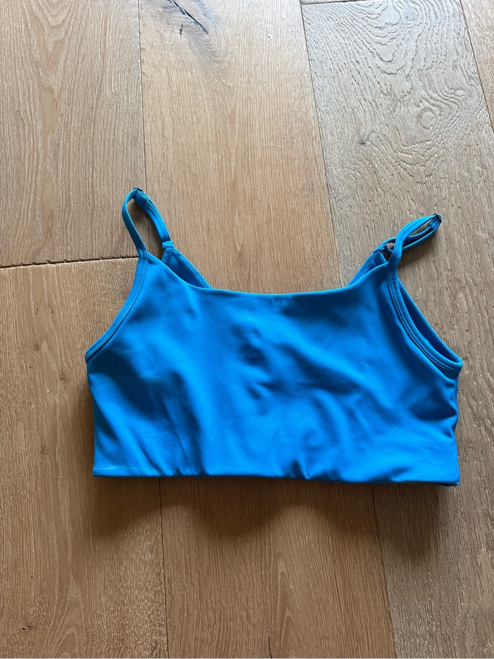Splits59 Bright Blue Cropped Tank Top